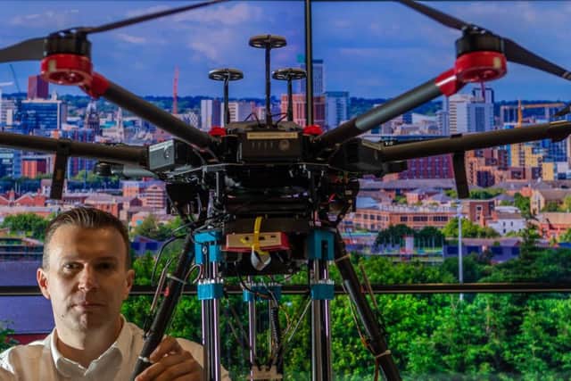 Professor Rob Richardson is part of a Leeds team working on the drones project. Picture: James Hardisty