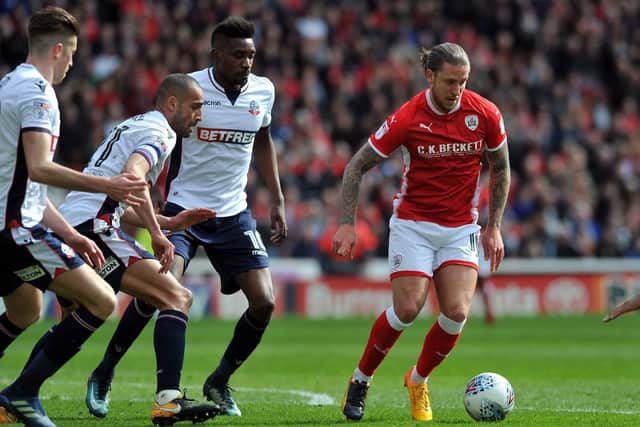 Barnsley midfielder George Moncur, who has joined Luton Town.