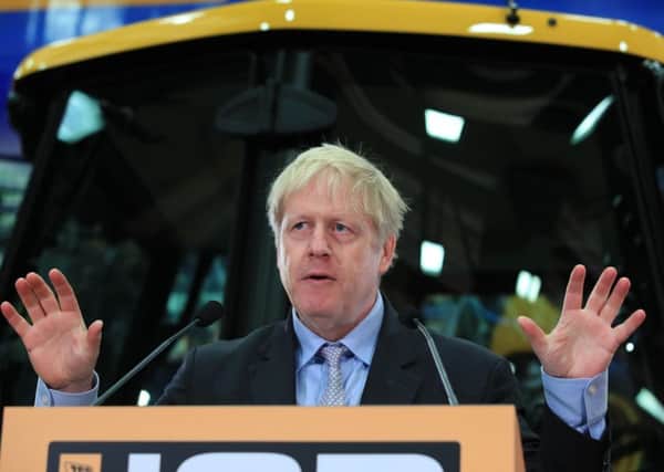 Boris Johnson backed English devolution, and called for Brexit to be implemented, when he made a keynote speech at the JCB factory in Staffordshire.