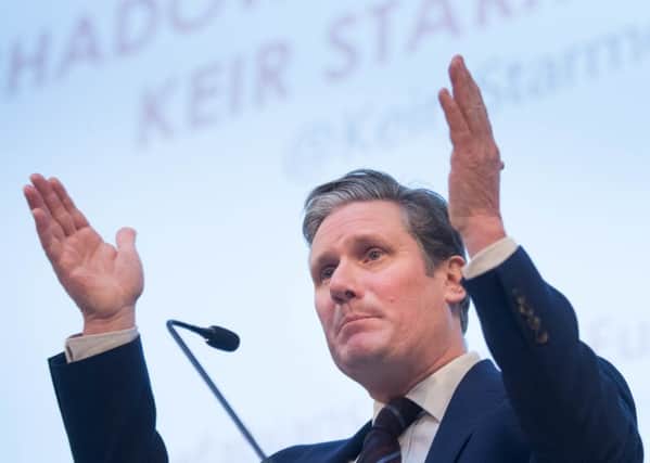 Shadow Brexit Secretary Sir Keir Starmer speaking at the Fabian Society new year conference at Friends House in London. PIC: PA