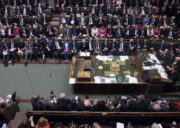 The scene in the House of Commons during one of the many Brexit debates.