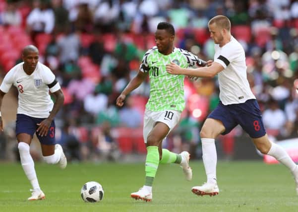 John Mikel Obi pictured playing for Nigeria against England at Wembley last summer (Picture: Tim Goode/PA Wire).