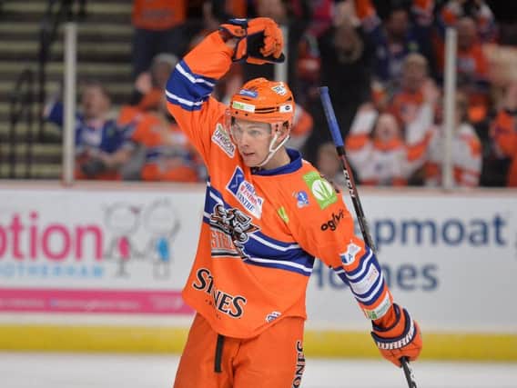 STAND FIRM: Ben O'Connor is keen for Sheffield Steelers to push Cardiff Devils a lot closer than in previous encounters between the two teams this season. Picture: Dean Woolley.