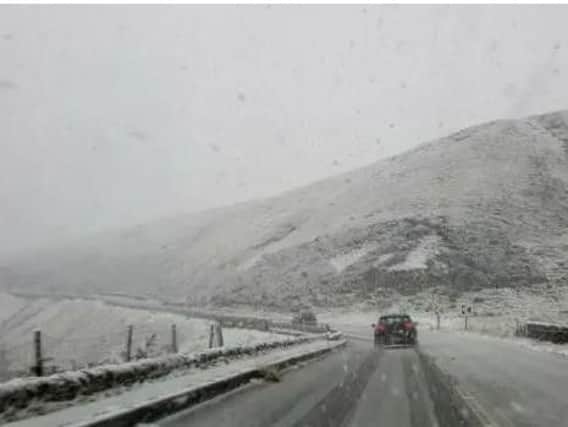 An image which snows previously falling in Sheffield