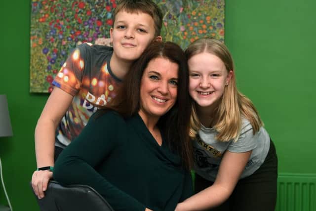 Maddie and Joe Shaw, pictured with their mum Sarah.