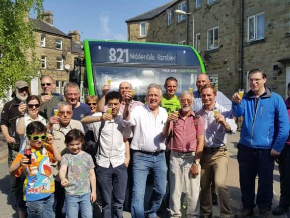 The bus service provided a boost for trade in Nidderdale last year