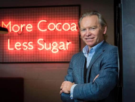 CEO Angus Thirlwell says Hotel Chocolat uses less sugar and more cocoa than most other brands