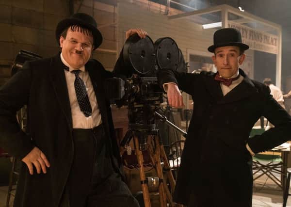 John C. Reilly as Oliver Hardy and Steve Coogan as Stan Laurel. Picture: PA Photo/Entertainment One/Aimee Spinks.