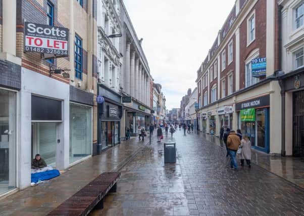 The high street in Hull.