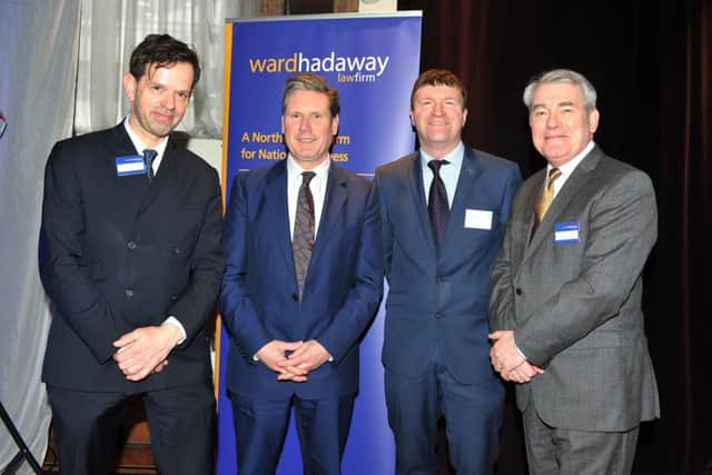 The Yorkshire Post and Ward Hadaway  Yorkshire Fastest 50 awards 2018 held at Aspire in Leeds presented by John Murray, Keir Starmer, Greg Wright and Philip Jordan of Ward Hadaway. Picture Tony Johnson.