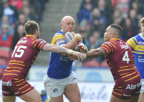 STICKING AROUND: Former England international Carl Ablett considered uprooting and emigrating to Australia but is happy to play out his career with hometown club Leeds Rhinos. Picture: Tony Johnson.