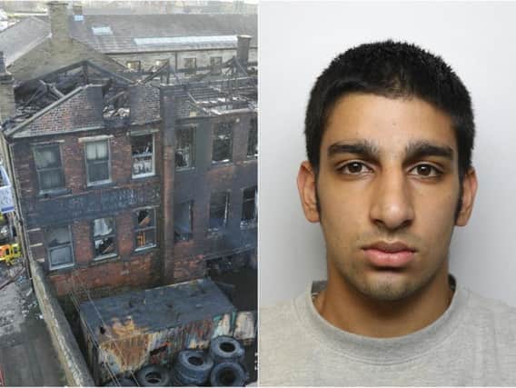 Hamza Nadeem was convicted of arson after setting fire to the mill complex ni Rebecca Street, Bradford