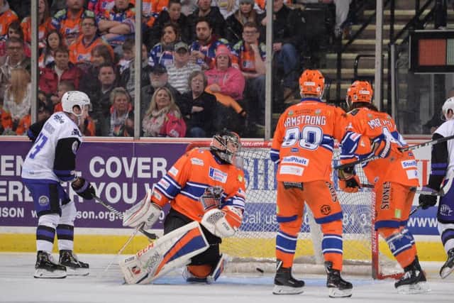 ONE TO FORGET: Glasgow Clan turn up the misery for Sheffield Steelers on their way to a 6-0 win at Sheffield Arena on Saturdday night. Picture: Dean Woolley.