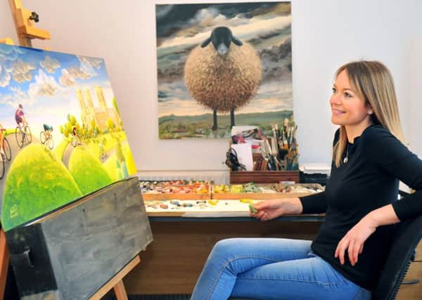 Lucy Pittaway at her studio near Brompton on Swale. (Picture: Gary Longbottom).