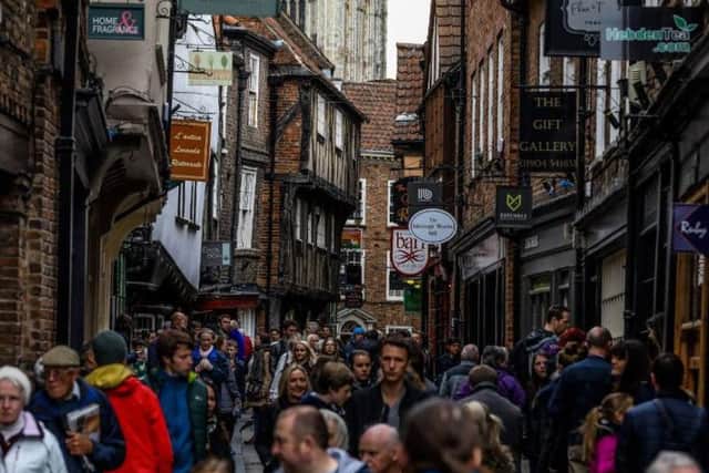 The Shambles is York's most famous shopping street and a hive of independent shops. It is one of the best-preserved medieval shopping streets in Europe. Picture by James Hardisty.