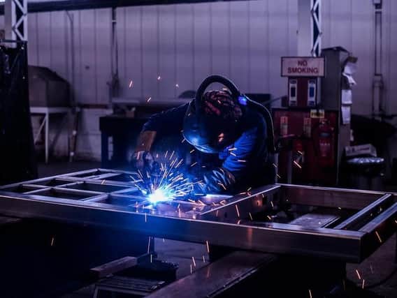 Welding taking place on a Redhall site