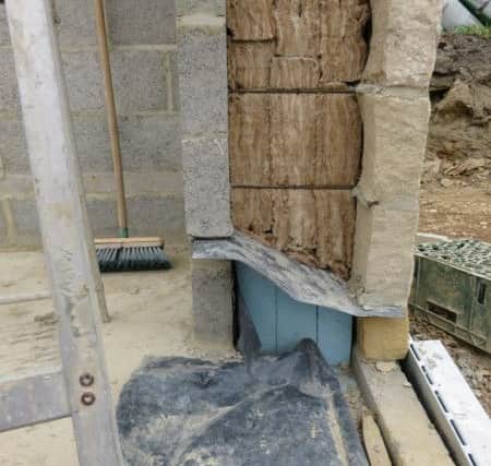 The house has high levels of insulation in its cavity wall.