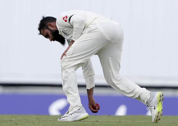 HEADING HOME: England's Adil Rashid struggled to make an impact in the first Test against West Indies in Bridgetown. Picture: AP/Ricardo Mazalan