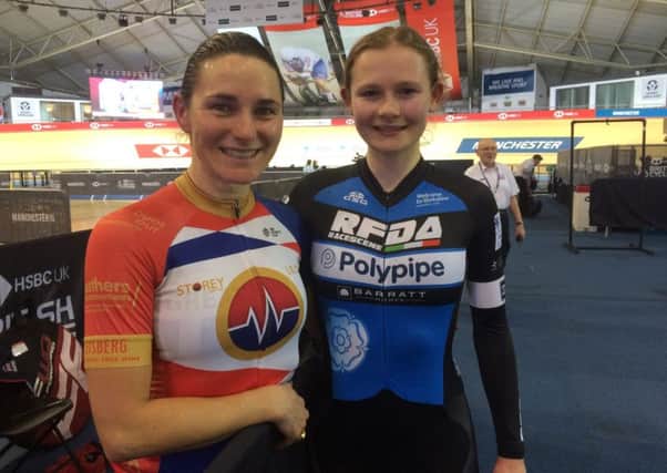 Abi Smith: 16-year-old school girl got a taste on national class competition in Manchester and met Dame Sarah Storey.