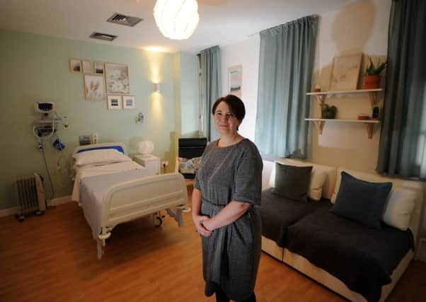 Becky Musgrave pictured in the LGI's newly-refurbished bereavement suite.