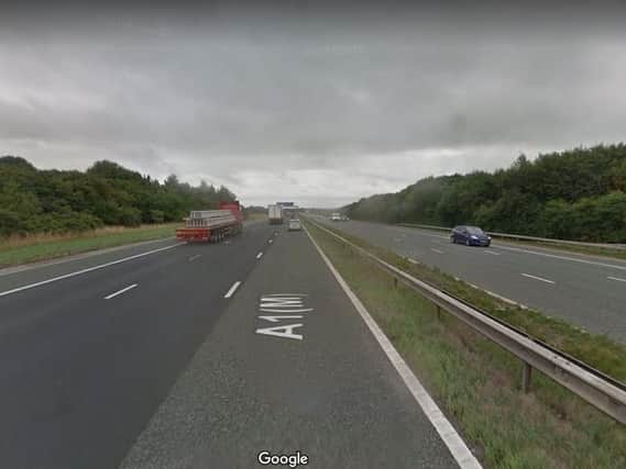 The A1(M), North Yorkshire, near Allerton Park. Picture: Google.