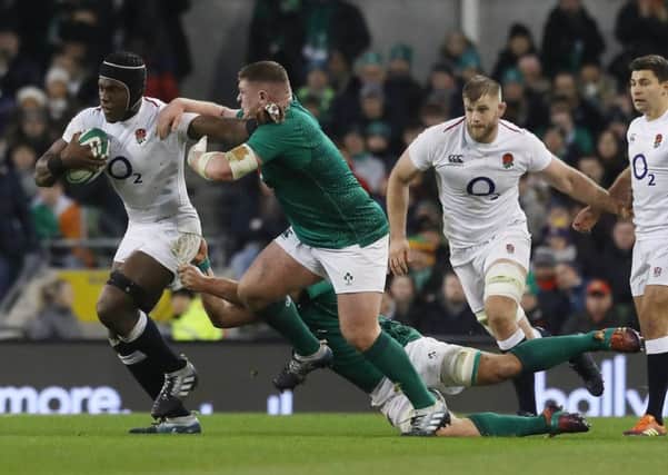 England's Maro Itoje in action against Ireland on Saturday before injury forced him off (Picture: Lorraine O'Sullivan/PA Wire).