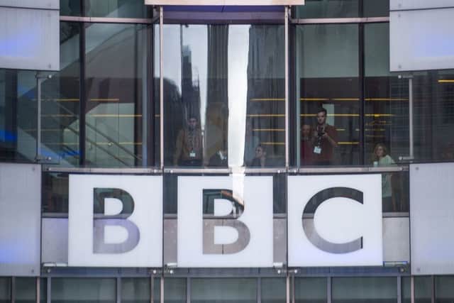 File photo dated 21/12/2018 of the logo on BBC's Broadcasting House in London. The pay packets of top BBC stars will be published in Â£5,000 bands, rather than Â£10,000 bands this summer, the broadcaster has said.  PRESS ASSOCIATION Photo. Issue date: Tuesday February 5, 2019. See PA story MEDIA BBC. Photo credit should read: Peter Summers/PA Wire