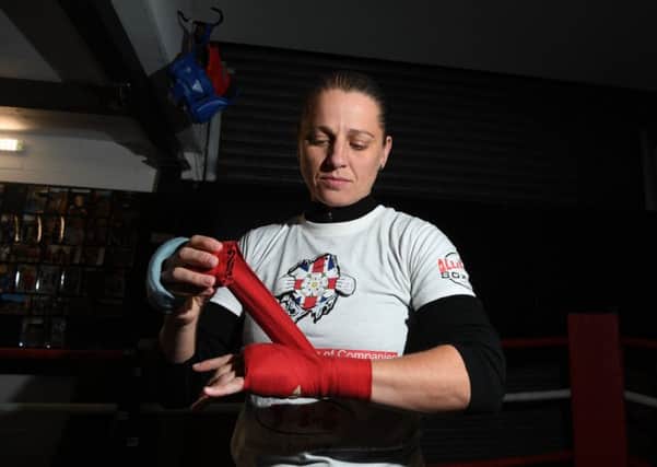 Ready for the challenge: Sam Smith training at her gym in Crossgates ahead of her European title fight. 
Picture: Jonathan Gawthorpe