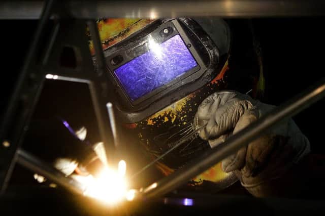 Welding in action at Production Park.
