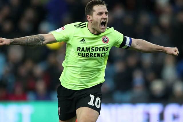 Sheffield United's Billy Sharp celebrates scoring his side's second goal (Picture: PA)