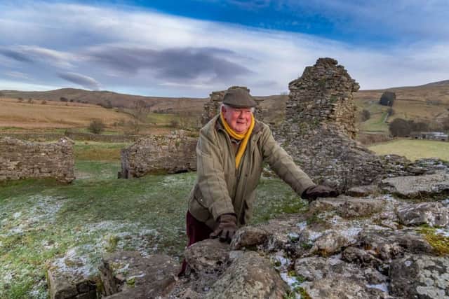 Date:18th January 2019.
Picture James Hardisty.
YP Magazine......Pendragon Castle a Grade I Anient Monument, situated four miles south of Kirkby Stephen in the Mallerstang dale. Pictured John Bucknall, 69, owner of Pendragon Castle.