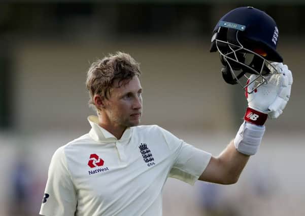 England's captain Joe Root acknowledges the crowd as he leaves the field after day three of the third Test against the West Indies (Picture: Ricardo Mazalan/AP).