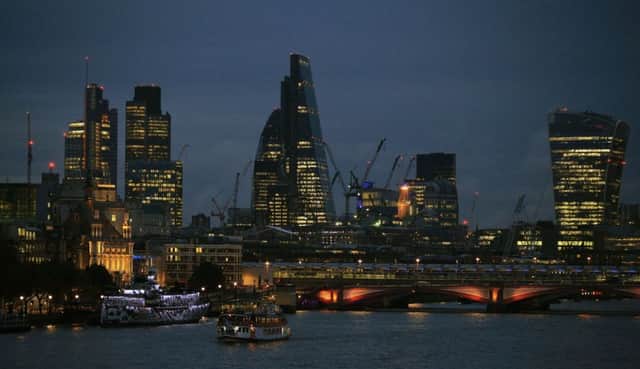 A view of the City of London. Morses Club successfully listed on AIM in May 2016.Photo:  Jonathan Brady/PA Wire