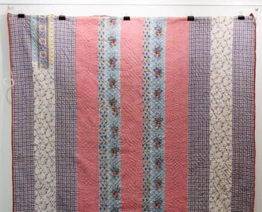 The quilt by Hannah's grandmother Elizabeth Bayles was sold at a recent Tennants auction of Hannah's family quilts. It was bought by the Bowes Museum in Barnard Castle and will go on display there later this year. Picture by Tennants.
