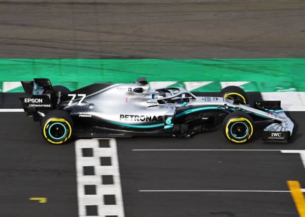 Valtteri Bottas in the new Mercedes-AMG F1 W10 EQ Power+ on the track at Silverstone. (Picture: Mercedes/PA Wire)