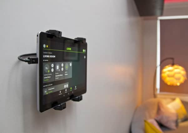 The Loxone control panel in the York Smart Home