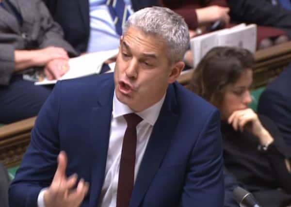 Brexit Secretary Stephen Barclay addressing MPs in the latest debate.