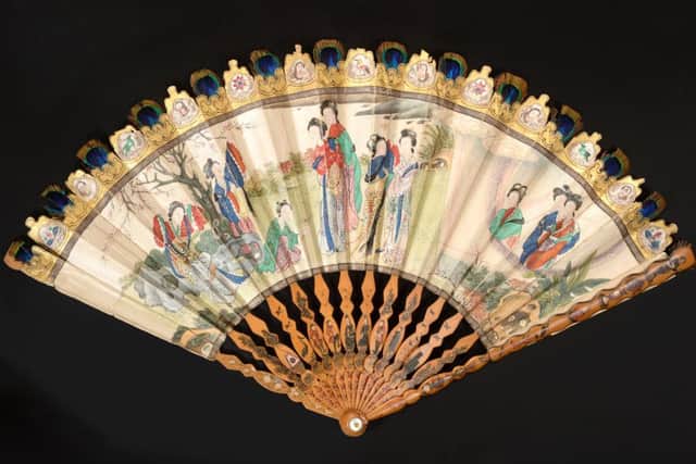 This fan is said to have belonged to Queen Anne. It is in the March 9 sale. Guide price is £700-1,000