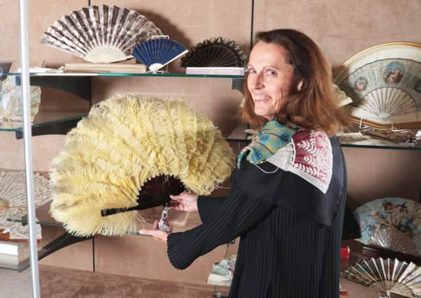 Mary Cooper, consultant specialist in fans at Tennants. Mary is also a collector and a member of the Fan Circle.