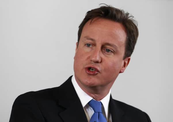 David Cameron at the launch of his 'Big Society'