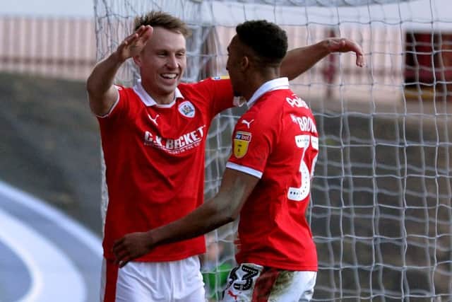 Cauley Woodrow celebrates his opening goal against Wycombe (Picture: Bruce Rollinson)