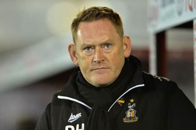 David Hopkin, Bradford City manager (Picture: Bruce Rollinson)