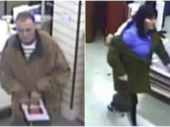 Police in Scarborough want to identify the two people in these CCTV images.