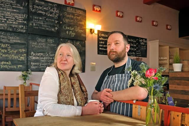 Jo and Stuart Myers run The Swine That Dines together