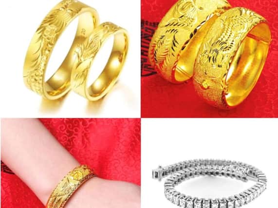 Humberside Police say that some of the jewellery stolen is similar to those pictured.