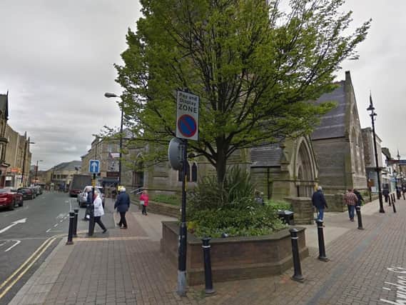 Police in Harrogate are appealing over an alleged assault outside St Peters Church.
