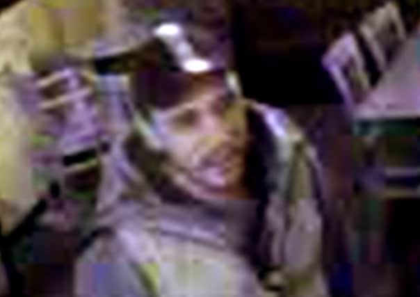 A CCTV image of a man who Humberside Police want to trace.