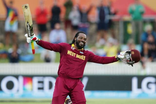 DANGER MAN: West Indies batsman Chris Gayle. Picture: AP/Rob Griffith