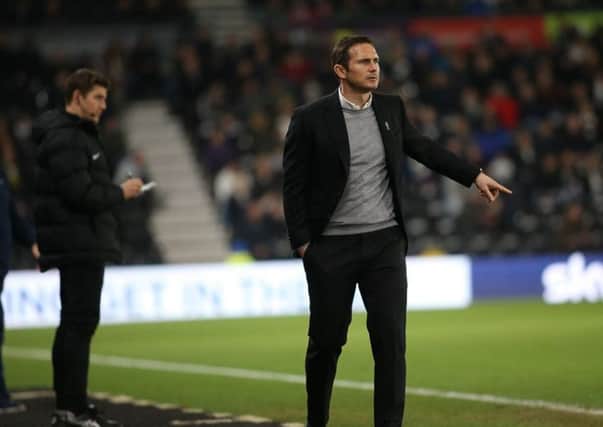 What's going on?: Frank Lampard sees his Derby County head to defeat.