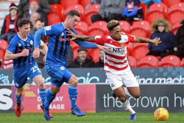 Mallik Wilks is available again to Doncaster Rovers after missing the FA Cup tie with Crystal Palace through suspension (Picture: Marie Caley).